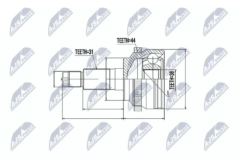 Image of NTY CV joint kit NTY NPZ-MZ-053