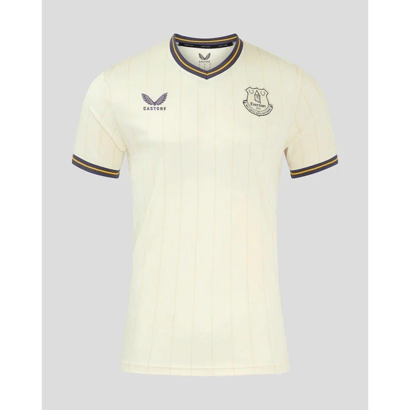 Image of Castore Everton Third Shirt 2024 2025 Juniors White male 13 (XL)