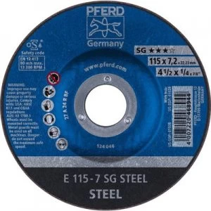 image of PFERD 62211626 Sg Steel Grinding disc (off-set) 115mm 22.23mm 10 pc(s)