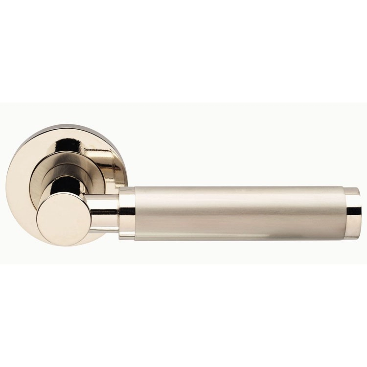 Image of Jedo Charlotte Lever Door Handle on Round Rose