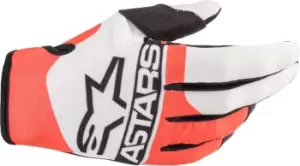 Alpinestars Radar 22 Motocross Gloves, white-red-blue, Size S, white-red-blue, Size S