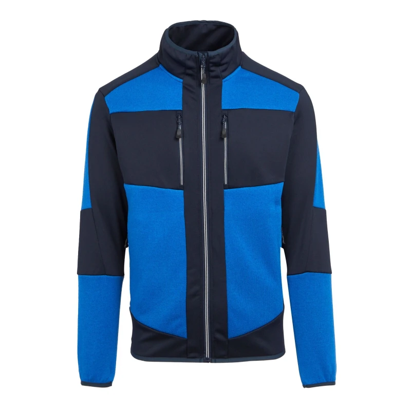 Image of Regatta Professional Mens Knitted Stretch Midlayer in Dark Blue Size: XS Dark Blue Male XS