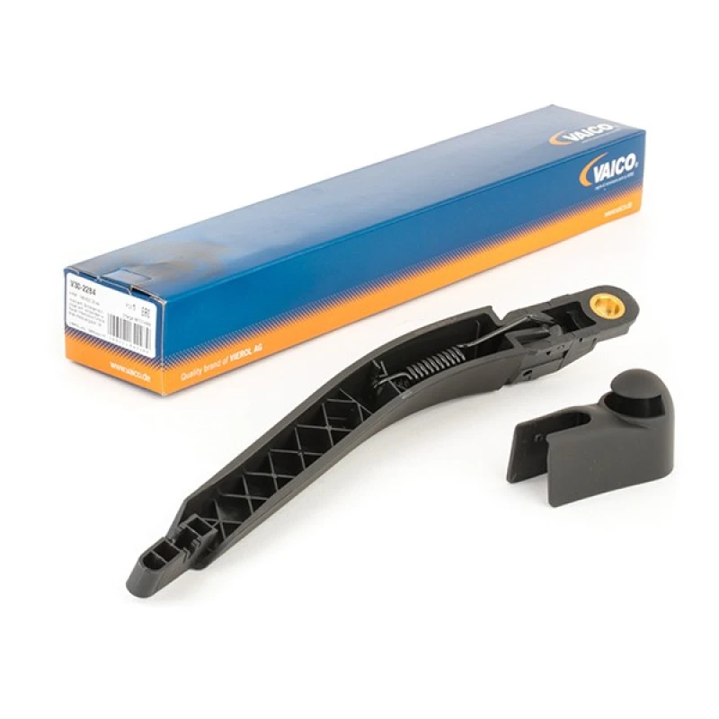 Image of VAICO V30-2284 Wiper Arm Rear, with cap PBT, GRP (Glass fibre Reinforced Plastic) Wiper Arm,windscreen washer (301)