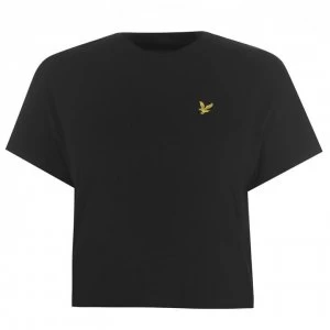 Image of Lyle and Scott Cropped T-Shirt - Jet Black Z865