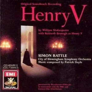 image of Henry V Original Soundtrack Recording by City Of Birmingham Symphony Orchestra Conducted By Sir Simon Rattle) CD Album