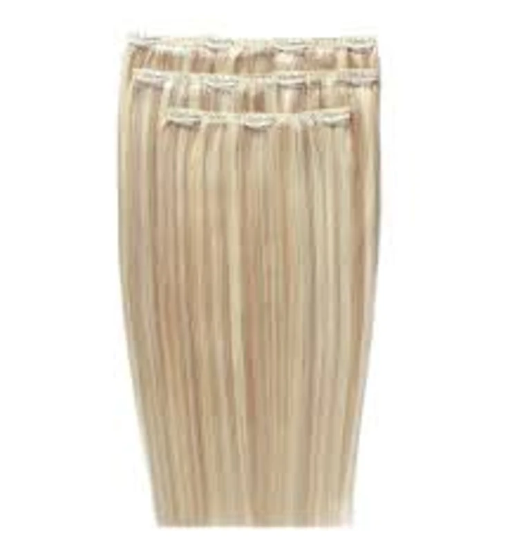 Image of Beauty Works Deluxe Clip-In Extensions 16" 100% Remy Hair - 140 grams, 613/24 La Blonde, Women