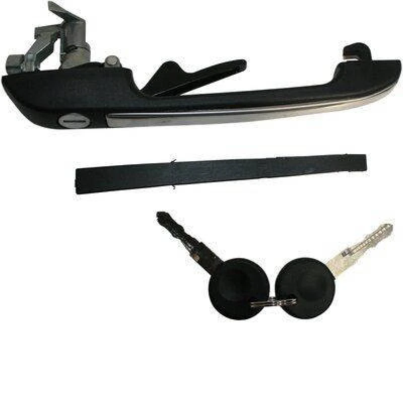Image of JP GROUP 1187100671 Door Handle JP Left Front, black, with key Door Handle (1373)