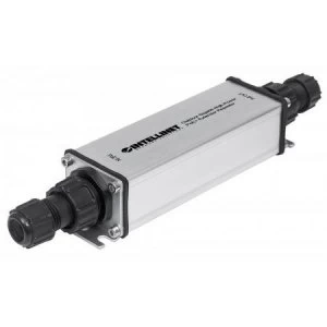 image of Intellinet Outdoor Gigabit High-Power PoE+ Extender Repeater IEEE 802.3at/af Power over Ethernet (PoE+/PoE) Extends Range up to 100m Metal IP65