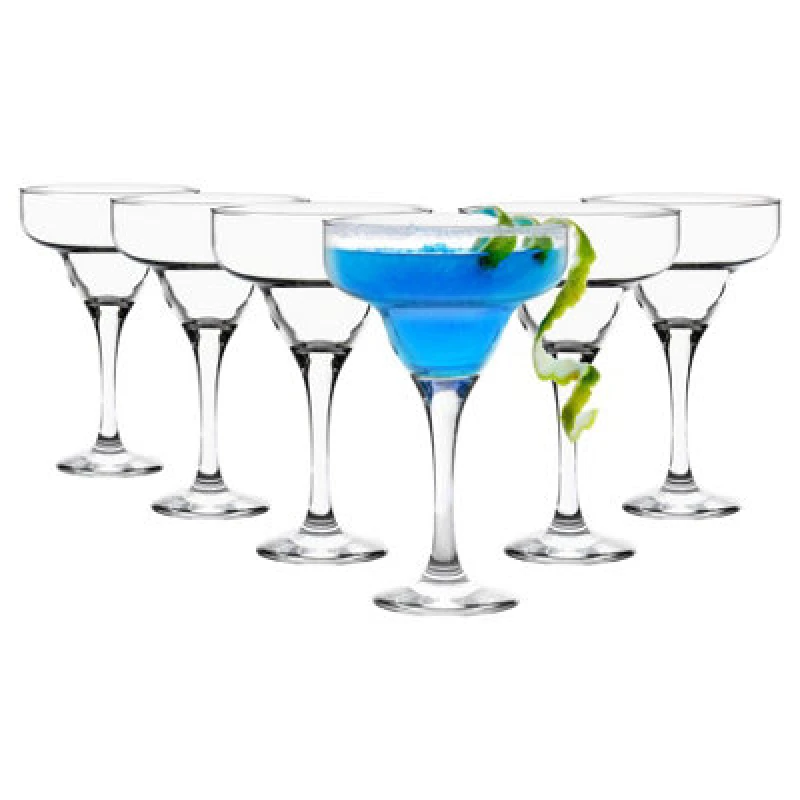 Image of LAV Misket Margarita Glasses - 295ml - Clear - Pack of 6 Clear unisex