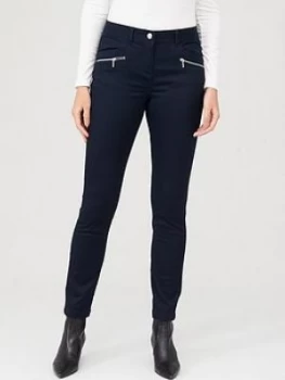 Image of Wallis Tinseltown Fly Front Jeans - Navy, Size 14, Women