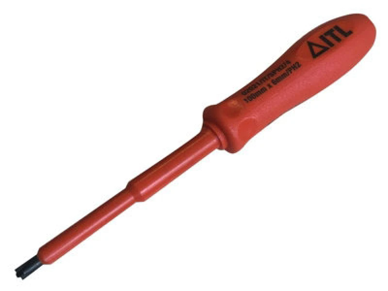 Image of Itl Insulated Insulated Slotted/phillips Screwdriver 100 X 6mm X Ph2 Itl02021