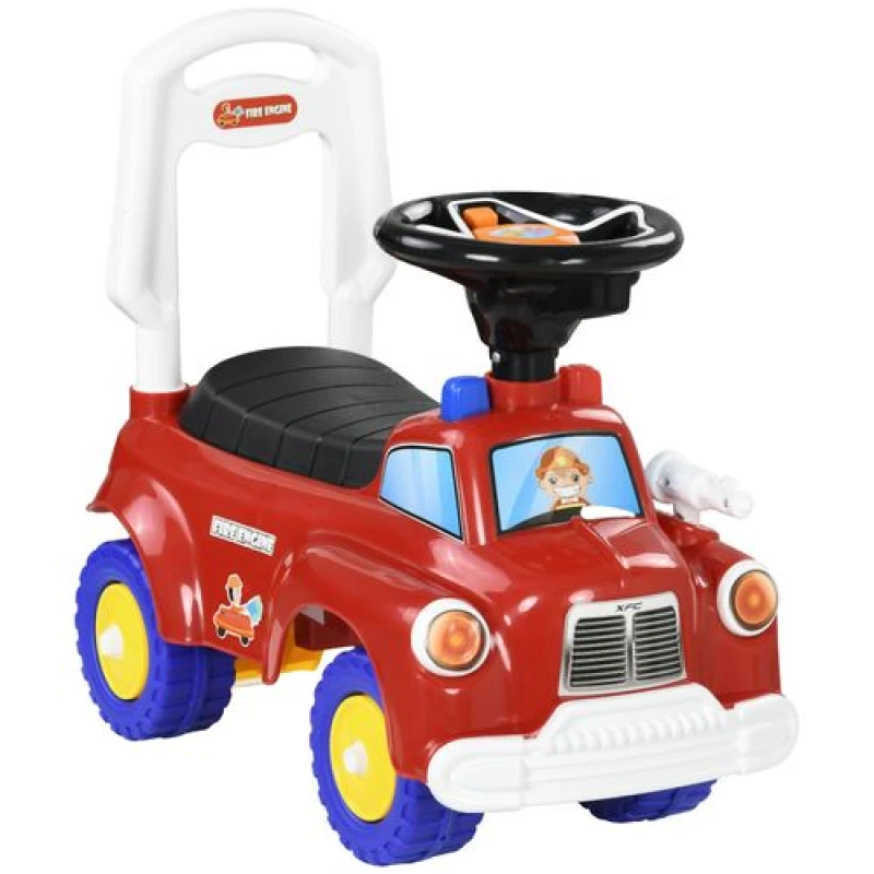 Image of AIYAPLAY Red Ride On Car Foot to Floor Design with Under Seat Storage TJ Hughes 5056725589998