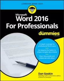 Image of Word 2016 For Professionals For Dummies