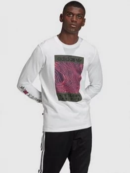 Image of Adidas Originals Adventure Long Sleeve T-Shirt - White