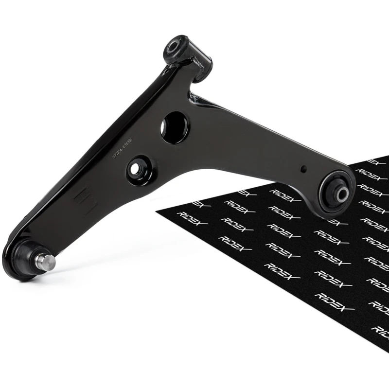 Image of RIDEX 273C0362 Suspension arm Control Arm, Sheet Steel, Front Axle Left, with rubber mount Sheet Steel Track Control Arm (273)