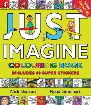 Image of Just Imagine Colouring Book with Stickers by Pippa Goodhart Paperback