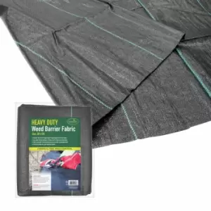 Gardenkraft 2M X 5M Sheet Woven Weed Control Fabric Cover - Black