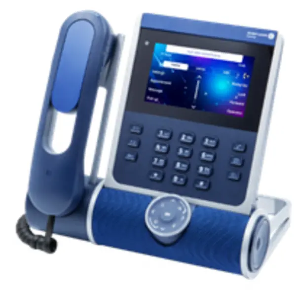 image of Alcatel-Lucent ALE-400 IP phone Blue LCD 3ML27410AA Corded