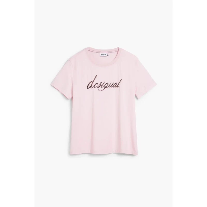 Image of Desigual Womens T-Shirt Desigual Varsovia Rose Female S