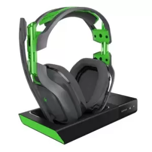 image of ASTRO Gaming ASTRO A50 Wireless Headset + Base Station for Xbox One Head-band Grey Green