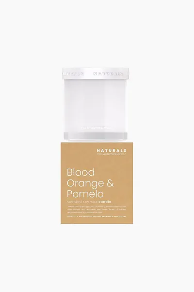 Image of Aromatherapy Co Naturals Blood Orange and Pomelo Jar Candle White