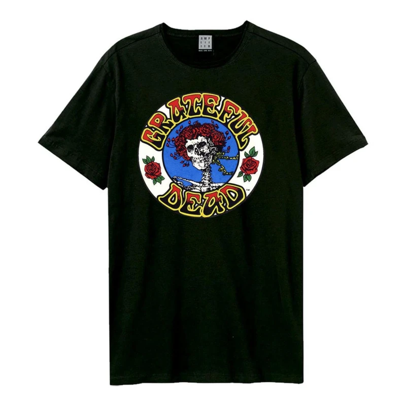 Image of Amplified Amplified Men Stealie Grateful Dead Logo T-Shirt in Charcoal Size: X-Small Charcoal XS Male 5063527284211