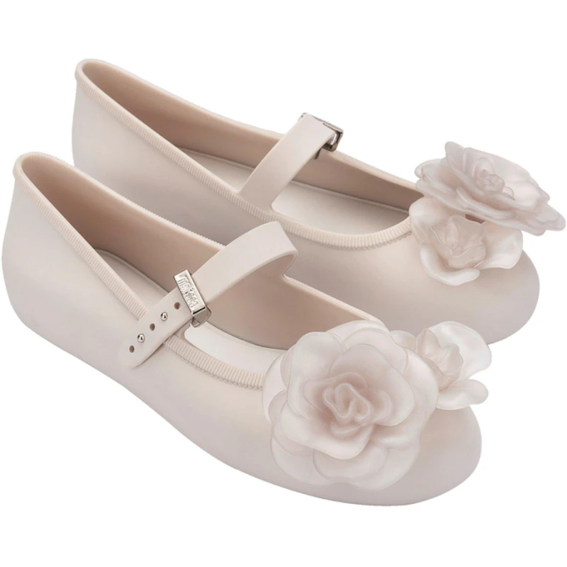 Image of Melissa Womens Petal Ballet Pumps Beige female 5 (38)