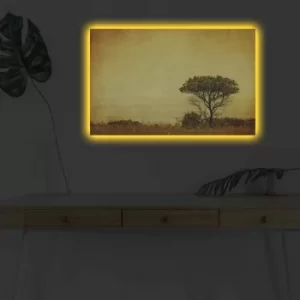 Image of 4570DHDACT-147 Multicolor Decorative LED Lighted Canvas Painting