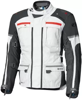Image of Held Carese Evo GTX Motorcycle Textile Jacket, grey-red Size M grey-red, Size M
