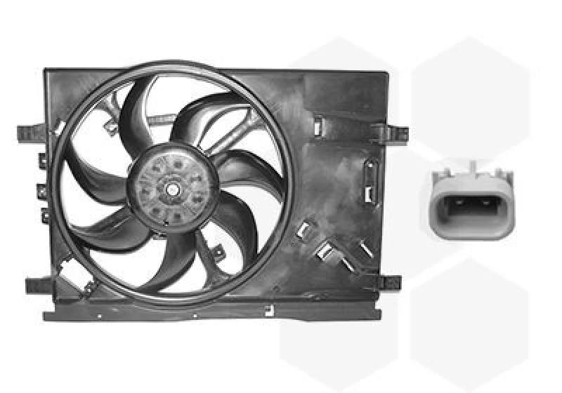 Image of VAN WEZEL Fan, radiator VAN WEZEL 1624747