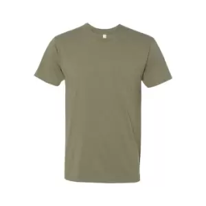 image of Next Level Adults Unisex CVC Crew Neck T-Shirt (3XL) (Light Olive)