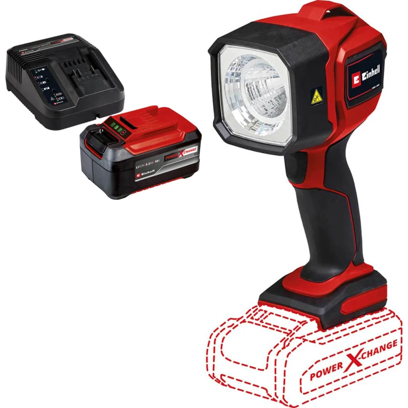 Image of Einhell TC-CL 18/350 Li 18v Cordless LED Work Light Torch TC-CL 18/350 Li Batteries: 1 x 5.2ah Li-ion