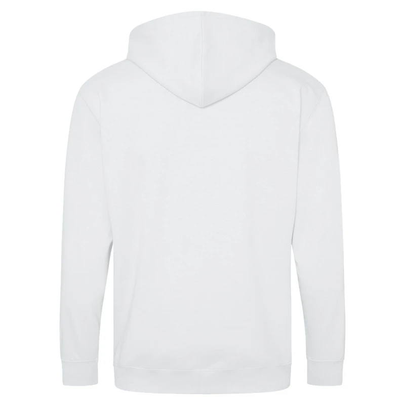 Image of AWDis AWDis Men Plain Hooded Full Zip Hoodie Zoodie in White Size: large White L Male 5055747779103