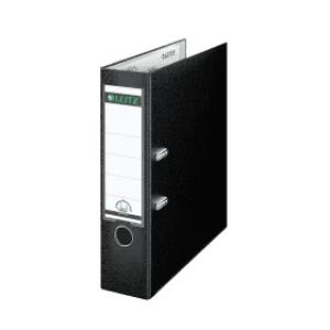 Image of Leitz 1010 A4 Plastic Lever Arch File 80mm - Black