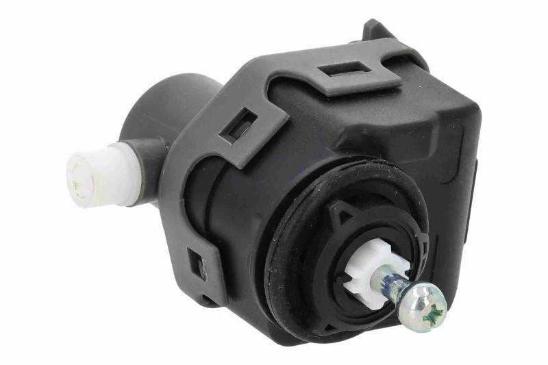 Image of VEMO V46-77-0027 Headlight Motor Left Front, Original VEMO Quality Control,headlight range adjustment (700)