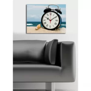 Image of 3040CSMOR-2 Multicolor Decorative Canvas Wall Clock