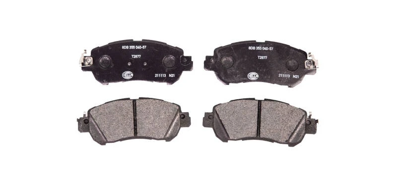 Image of HELLA 8DB 355 040-571 Brake pad set with acoustic wear warning Brake Pad Set,disc brake (402)