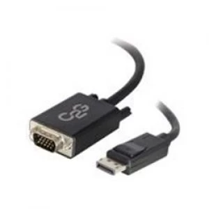 Image of C2G 1m DisplayPort Male to VGA Male Adapter Cable - Black