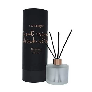 image of 150ml Reed Diffuser In Round Tube 'Great Minds Drink Alike' - Midnight Rose Scent