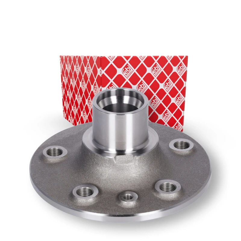 Image of FEBI BILSTEIN 34331 Wheel Hub Rear Axle, without wheel bearing Wheel Hub (653)