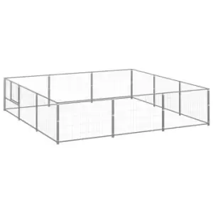 Image of Vidaxl Dog Kennel Silver 9 M Steel