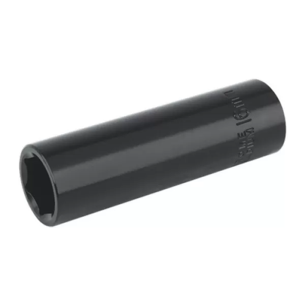 Image of Genuine SEALEY IS1216D Impact Socket 16mm Deep 1/2Sq Drive