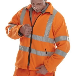 Image of BSeen XXXXL Fleece Jacket Orange