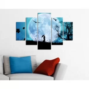 Image of ST141 Multicolor Decorative MDF Painting (5 Pieces)