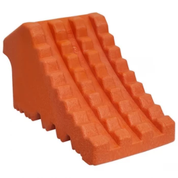 image of Sealey WC13 Polyurethane Wheel Chock 0.7kg - Single