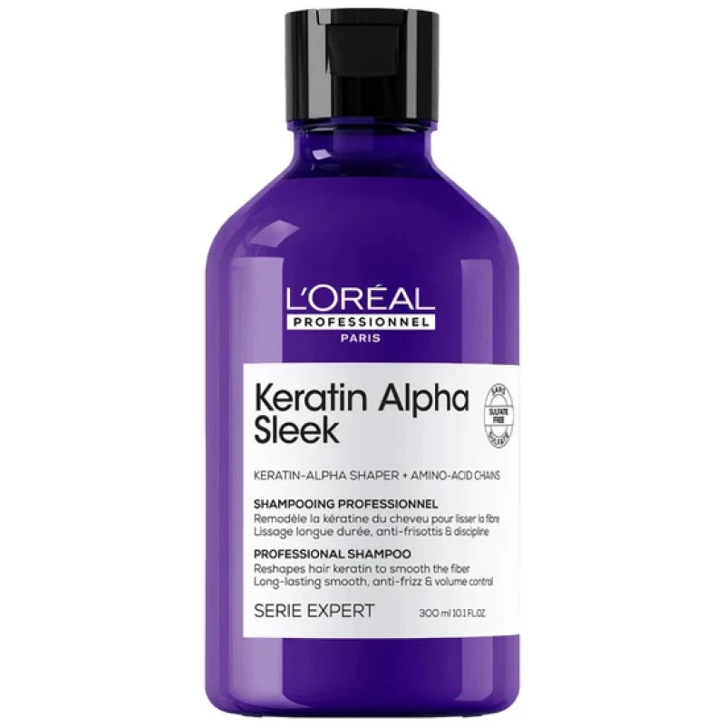 Image of LOreal Professionnel Keratin Alpha Sleek Shampoo 300ml