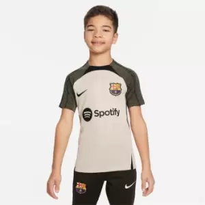 Image of Nike Barcelona Strike Top 2023 2024 Juniors - Brown