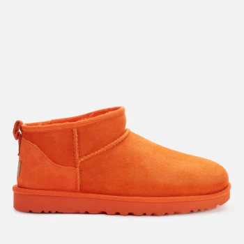 Image of UGG Womens Classic Ultra Mini Sheepskin Boots - Orange Soda - UK 4
