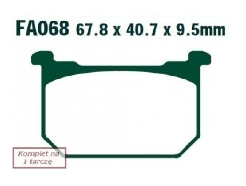 Image of EBC Brakes FA068 Brake pad set Brake Pad Set,disc brake (402)