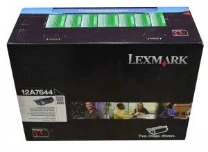 Image of Lexmark 12A7644 Black Laser Toner Ink Cartridge